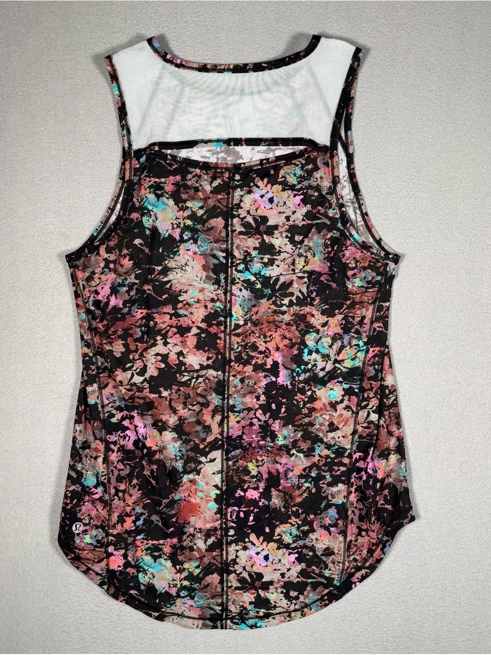 Lululemon Sculpt Tank II Stencil Blossom Multi Floral Mesh Women’s 6/Medium Gym